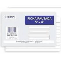 Bloco Ficha Pautada 5x8 Sidgraph para Planejamento de Objetivos com 100 Folhas