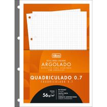 Bloco Fichario Branco Quadriculado 80fls Tilibra