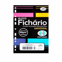 Bloco fichário Merci universitário candy pontilhado 40 fls Bloco fichário Merci universitário candy pontilhado 40 fls