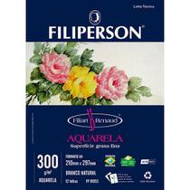 Bloco Filiart Renaud Aquarela Branco 300g (a4) 12fls Bloco Filiart Renaud Aquarela Branco 300g (a4) 12fls