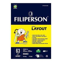 Bloco Filiperson Layout A3 63g 50 Folhas Branco 1641 Bloco Filiperson Layout A3 63g 50 Folhas Branco 1641
