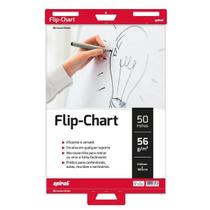 Bloco flip chart, 640 x 880mm, 50 folhas, Branco, Spiral