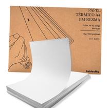 Bloco Folha A4 Goldensky Papel Térmico 21x30 Branco Bobina