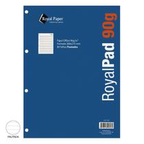 Bloco Folha de Fichário ROYAL PAPER 80fls 90g Pautado