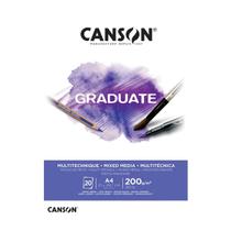 Bloco Gaduate Multitécninca A4 200g Canson 20 Folhas Bloco Gaduate Multitécninca A4 200g Canson 20 Folhas