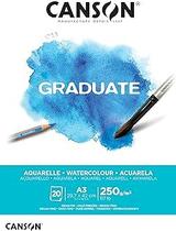 Bloco Graduate Aquarelle Canson A3 250g 20 Fls C400110375