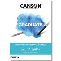 Bloco Graduate Aquarelle Canson A4 250g 20 Fls C400110374