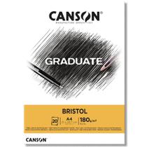 Bloco Graduate Bristol Canson A4 180g 20 Fls C400110383 Bloco Graduate Bristol Canson A4 180g 20 Fls C400110383