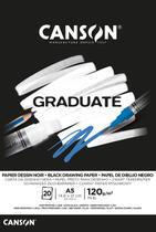 Bloco Graduate Dessin Noir 120g Canson