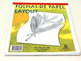 Bloco Jandaia A4 Branco 50 Folhas Layout sem Margem Bloco Jandaia A4 Branco 50 Folhas Layout sem Margem