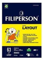 Bloco Layout A4 63g Filipinho Com 50 Fls - Filiperson Bloco Layout A4 63g Filipinho Com 50 Fls - Filiperson
