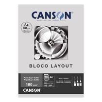 Bloco Layout A4 Canson 180g Técnico 20 Folhas liso Bloco Layout A4 Canson 180g Técnico 20 Folhas liso