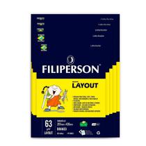 Bloco Layout A4 Filiperson 63g 50 Folhas Branco FP01642 com 5 Blocos Bloco Layout A4 Filiperson 63g 50 Folhas Branco FP01642 com 5 Blocos