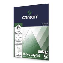 Bloco Layout Canson 180g/m² A2 Com 20 Folhas 420mm x 594mm