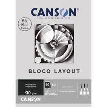 Bloco Layout Canson 90g A3 50 Fls