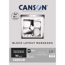 Bloco Layout Canson Margeado 90g A4+ 50 Fls