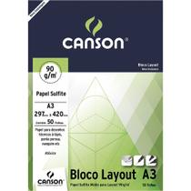 Bloco Layout Papel Sulfite Técnico A3 90g 50 Fls Canson 66667034