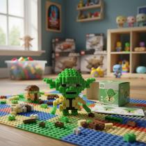 Bloco Mágico de Montar Mestre Yoda Personagem Saga Star Wars