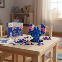 Bloco Mágico de Montar Stitch Personagem Filme Lilo e Stitch