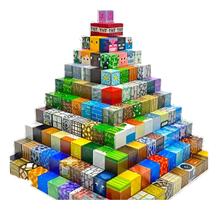 Bloco Magnético Kids Construção Para Montar 148 Peças Minecraft