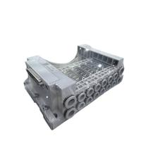 Bloco manifold 6d1h6fj08 6 estacoes d.8mm airtac