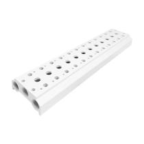 Bloco manifold pneumático 12 furos mod. 4v100m-12f 12 valvulas