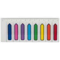 Bloco Marcador de Página Adesivo 45X12MM Neon Seta 8 Cores 200 Folhas
