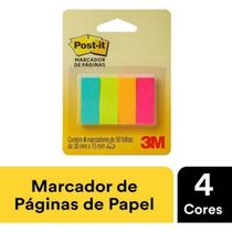 Bloco Marcador Página Adesivo Flags 50 fls. (4 Cores) - 3M