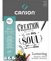 Bloco Marker Lettering Canson 180g 24 X 32 Cm 20 Folhas