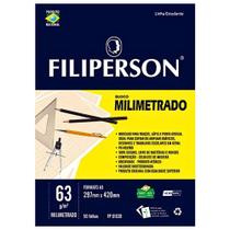 Bloco Milimetrado A3 50 Folhas 63g FP01639 FILIPERSON