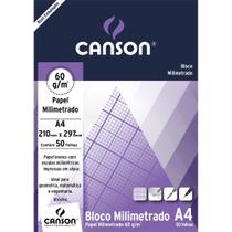 Bloco Milimetrado A4 Canson 60g Técnico 50 Folhas Bloco Milimetrado A4 Canson 60g Técnico 50 Folhas