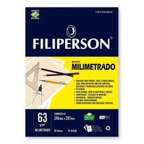 Bloco Milimetrado A4 Filiperson 63g 50 Folhas