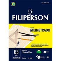 Bloco Milímetrado Branco A3 63g 297x420mm C/50 Folhas