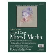 Bloco Mix Media Toned Gray 22,9x30,5 15f Strathmore Bloco Mix Media Toned Gray 22,9x30,5 15f Strathmore