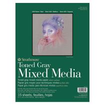 Bloco Mix Media Toned Gray 27,9x35,6 15f Strathmore