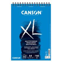 Bloco Mixed Media Canson XL 160g/m² A4 50 Fls