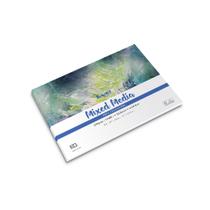 Bloco Mixed Media MayArt FB 250g 12 fls A4 Bloco Mixed Media MayArt FB 250g 12 fls A4