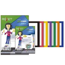 Bloco Moldura Ecocores Ridet A4 230x320 7 cores c/35 120grs