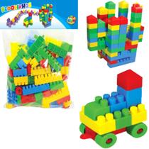 Bloco Monta Monta 192 Pçs Brinquedo Infantil Educativo