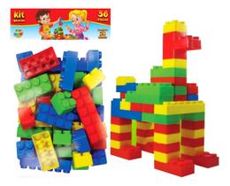 Bloco Monta Monta 36 Pçs Grande Brinquedo Infantil Educativo Bloco Monta Monta 36 Pçs Grande Brinquedo Infantil Educativo