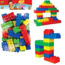 Bloco Monta Monta Kit 48 Peças Grande Brinquedo Infantil Bloco Monta Monta Kit 48 Peças Grande Brinquedo Infantil