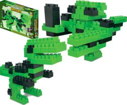 Bloco Monta Monta Kit 64 Peças Brinquedo Infantil Dinossauro Bloco Monta Monta Kit 64 Peças Brinquedo Infantil Dinossauro