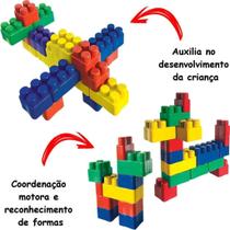 Bloco Montar, Bloc Slim, 1000 Peças, Base, Colorido Ref. 016 - Luctoys