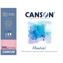 Bloco Montval Canson Aquarela A4+ C/12 Folhas 300 G/m²