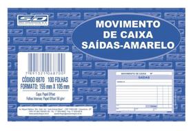 Bloco Movimento de Caixa Saídas-Amarelo 100 fls