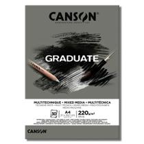 Bloco Multi Técnica A4 Canson Graduate 200g 20Fls Cinza Bloco Multi Técnica A4 Canson Graduate 200g 20Fls Cinza