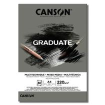 Bloco Multi Técnica A4 Canson Graduate 200g 20Fls Cinza