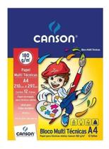 Bloco Multiuso Infantil Canson A4 180g/m² Bloco Multiuso Infantil Canson A4 180g/m²