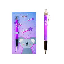 Bloco Notas Com Caneta Coala Fofy Lindo Kawaii Original