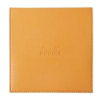Bloco Notas Rhodia 14,5x14,5cm 80 Folhas Capa Couro Laranja Bloco Notas Rhodia 14,5x14,5cm 80 Folhas Capa Couro Laranja